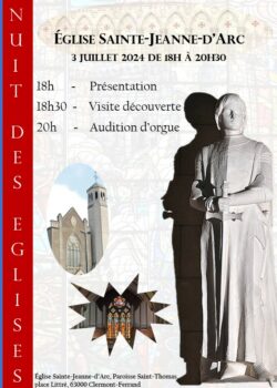 Clermont, affiche Nuit des églises 2024