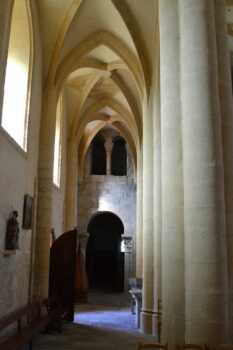 Abbaye Saint-Sébastien de Manglieu ,bas côté vu du choeur