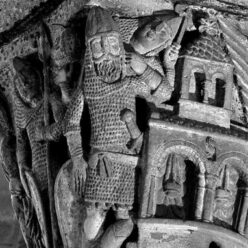 église de Saint-Nectaire, les soldats endormis